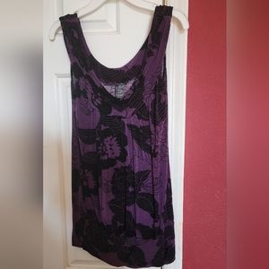 Purple floral tank